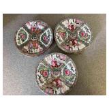 NVN192- Porcelain Rose Medallion Dinner Plates