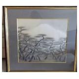 WWT002 Original Vintage Nanga 30.5" x 28" Silk Painting