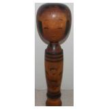 WWT007 Large Vintage Wooden Kokeshi Doll Signed