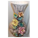 WWT027 Large Capodimonte Ceramic Vase Made in Italy