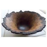 WWT034 Hand Turned Walnut Burl Bowl Signed