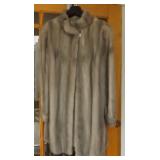 WWT058 Beautiful Silver Mink Coat