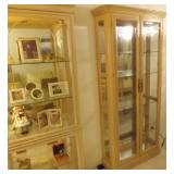 WWT097 Lighted Wooden Curio Cabinet