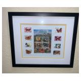 PPP003 Framed Moth and Butterfly Stamps