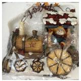 PPP017- 3pc Ceramic Christmas Train 
