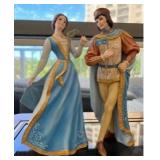 PPP019- Beautiful Lenox Porcelain Romeo & Juliet Figurines