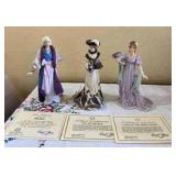 PPP033- (3) Collectible Lenox Porcelain Figurines