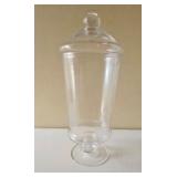 PPP048-Williams Sonoma Footed Apothecary Jar/Lid