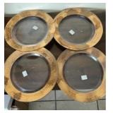 PPP050- William Sonoma Gold Tone Chargers Plates