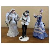 PPP053- (3) Vintage Collectible Lenox Porcelain Figurines