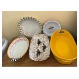 PPP056- Assorted Ovenware & Serving Platter (Rachael Ray, McKenzie Childs & More)