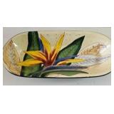 PPP058-Vibrant Ceramic Oval Tray By Island Plantations