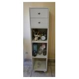 PPP060-3 Shelved Bookcase W/matching 2 Drawer Organizer