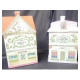 PPP102 - Lenox Village Collection Coffee and Sugar Canisters 