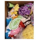 PPP114- Mystery Lot Of Assorted Crochet Doilies 