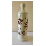 PPP130- Poinsettia Pattern Ceramic Christmas Lantern