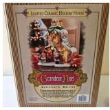 PPP150-Lighted Ceramic Holiday House By Grandeur Noel