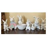 PPP174- Various Willam&Sonoma White Ceramic Easter Decor