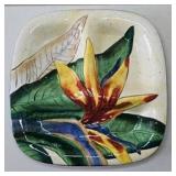 PPP187-Beautiful Bird Of Paradise Divided Platter