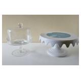 PPP202-Pair Of Pretty Cake Stands/Display