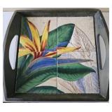 PPP236-Beautiful "Bird Of Paradise" Serving Tray
