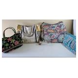 PPP243-Colorful Collection Of Pretty Purses/Handbags By Vera Bradley