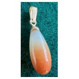 PPP271- 14k Stamped Jade Pendant