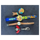 PPP266- Vintage Disney X Lorus(Seiko) Mickey Mouse Watch, Scooby Doo & Laday Bug Pocket Watch