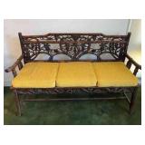 WWW001 Chinese Carved Wooden Bench