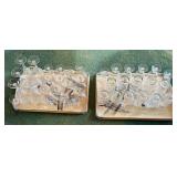 WWW024- Huge Selection of Tropical Etched Glassware