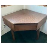WWW026 Wooden Corner Table With Laminate Top 