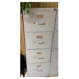 WWW027 Four Drawer Metal Filing Cabinet 