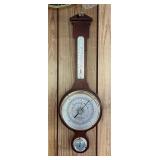 WWW031 Vintage Wooden Barometer 