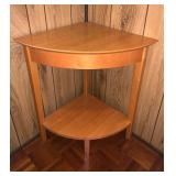 WWW048 Wooden Corner Nightstand