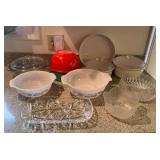 WWW049 Pyrex, Corning Ware, Crystal & Other Dishes