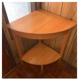 WWW054 Wooden Corner Nightstand