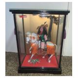 WWW061 Japanese Samurai Doll Riding a Horse