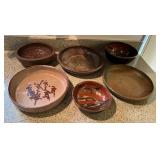 WWW067 Various Ceramic Art Pottery Dishes 