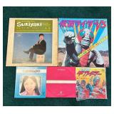 WWW069- Vintage Japanese Vinyl Records Including Kikaida & Kamen Rider