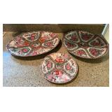 WWW071 Chinese Porcelain Rose Medallion Dishes