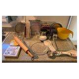 WWW127 Pyrex Bakeware, Wooden Rolling Pin, Tile Trivets & More!