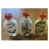 WWW140 Chinese Reverse Painted Snuff Bottles 