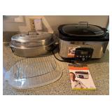 WWW146 Wolfgang Puck Slow Cooker & Mirro Steamer Pot