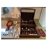 WWW147 Various Silver Plate & Stainless Steel Flatware 