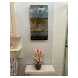 WWW153- Glass Artwork And Decorative Flower