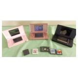 ADC072 Three Nintendo DS Lite Systems & Games