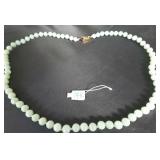 ADC084 Jade Like Necklace and Teardrop Earrings