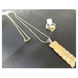 ADC089 Hawaiian Pendant and Ring