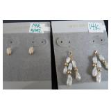ADC094 Opal and Fresh Water Pearl Earrings