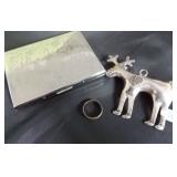 ADC114 Silver Card Case, Pendant and Ring